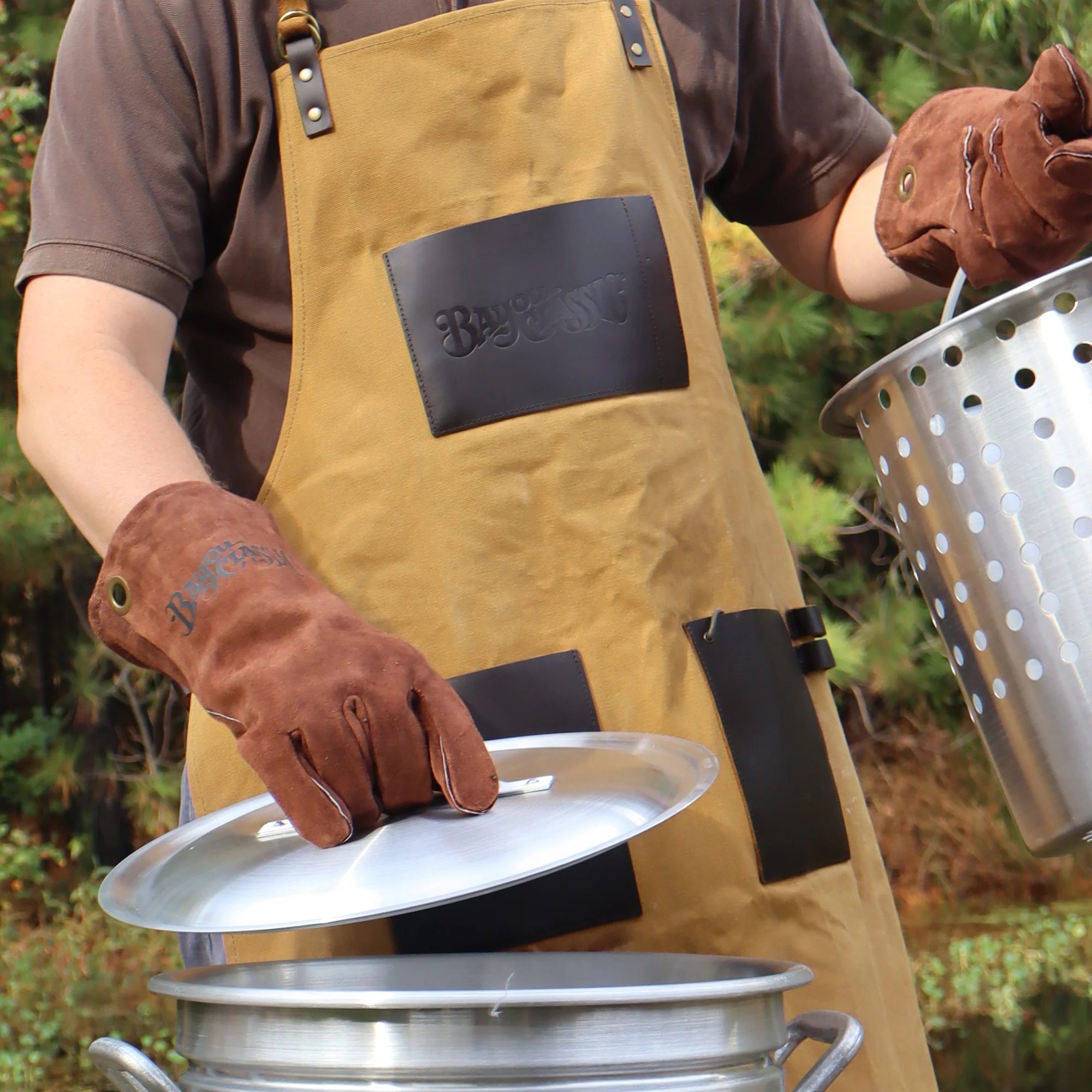 42-qt Aluminum Stockpot with Basket - Image 3