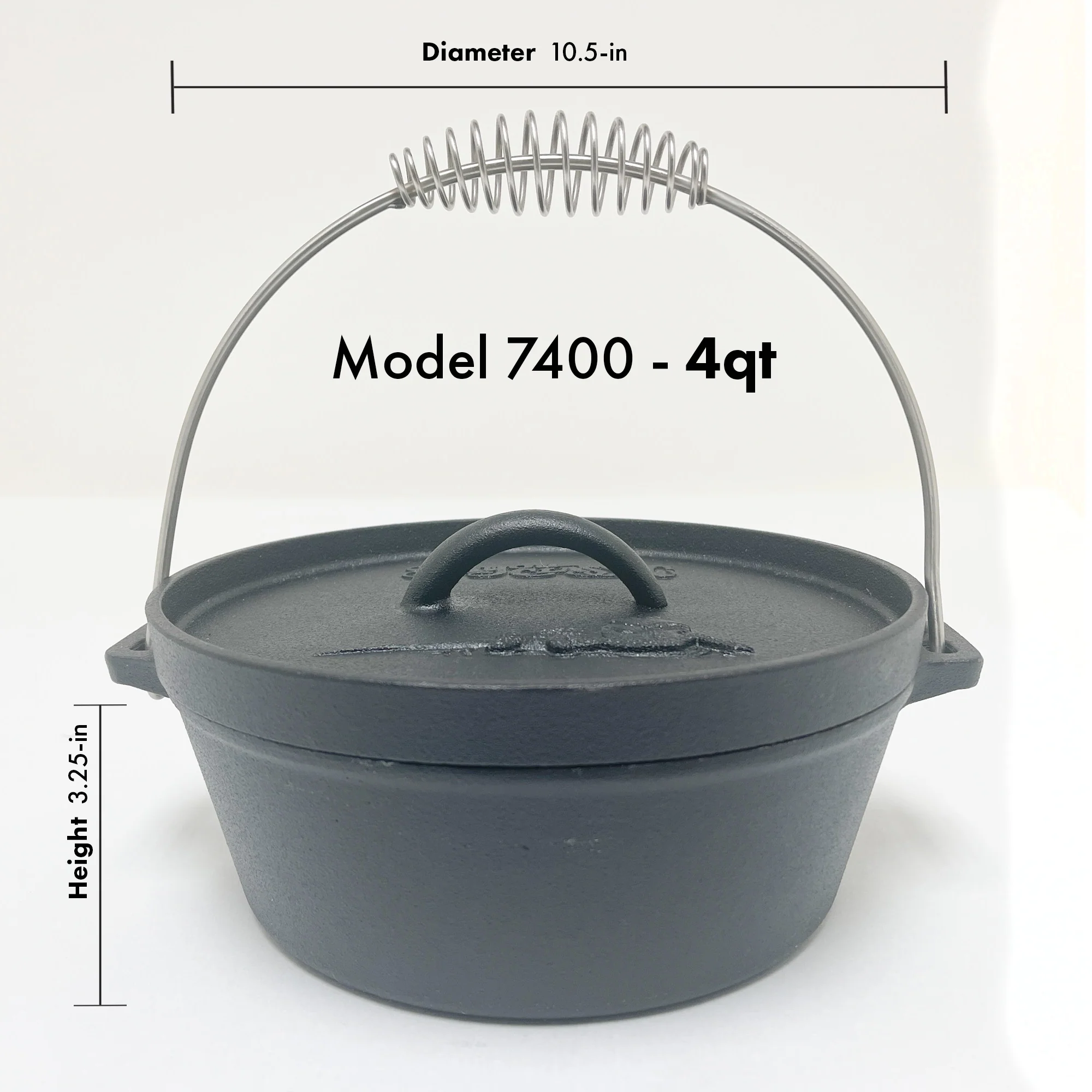 Cast Iron Dutch Oven (2-qt, 4-qt) - Image 6